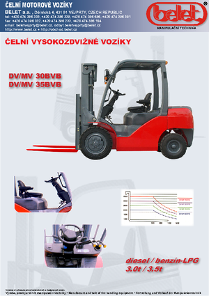 Dieselheftrucks Belet DV 30 BVB