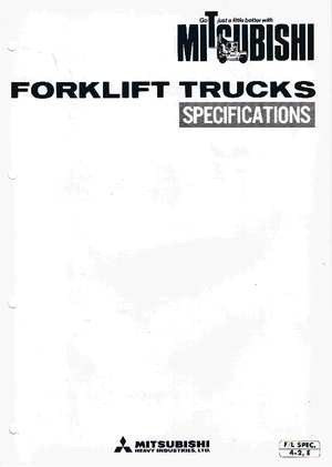 Dieselheftrucks Mitsubishi FD 30 T