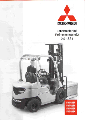 Dieselheftrucks Mitsubishi FD25N