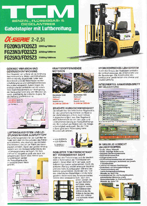 Dieselheftrucks TCM FD 25 Z 3 T