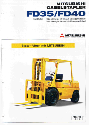 Dieselheftrucks Mitsubishi FD 35 AT