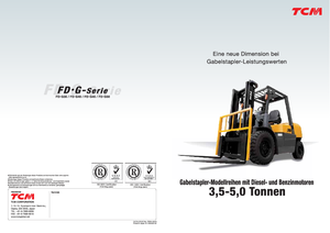 Dieselheftrucks TCM FD 35 T 2