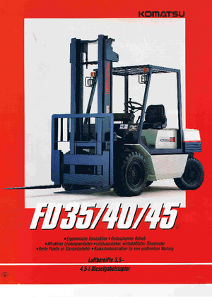 Dieselheftrucks Komatsu FD 35 T-5 E