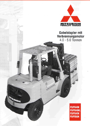 Dieselheftrucks Mitsubishi FD 50 K