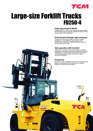 Ruwterrein-heftrucks TCM FD 250-4