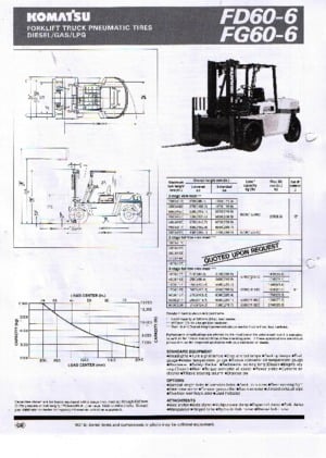 Dieselheftrucks Komatsu FD 60-6