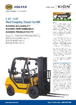 Dieselheftrucks OM DVX 15 FC