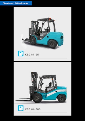 Dieselheftrucks Baoli KBD 25