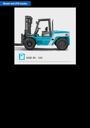 Dieselheftrucks Baoli KBD 100
