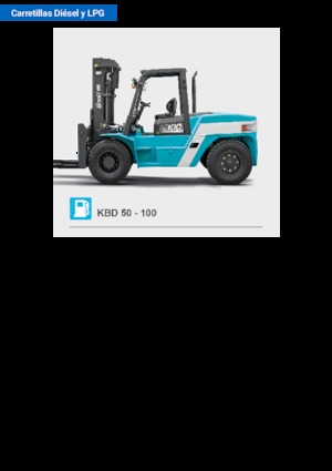 Dieselheftrucks Baoli KBD 100