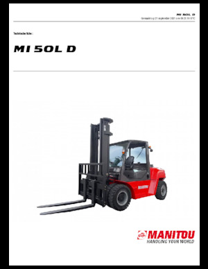 Dieselheftrucks Manitou MI 50 L D