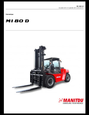 Dieselheftrucks Manitou MI 80 D