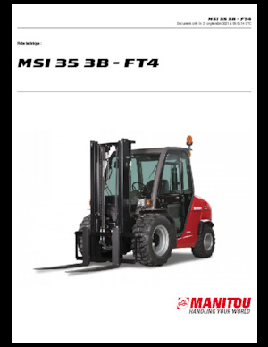 Ruwterrein-heftrucks Manitou MSI 35 3B / FT4
