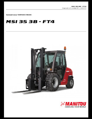 Ruwterrein-heftrucks Manitou MSI 35 3B / FT4