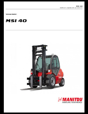 Dieselheftrucks Manitou MSI 40