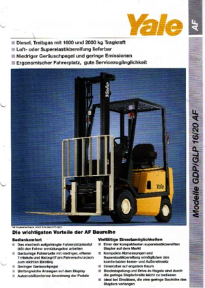 Dieselheftrucks Yale GDP 16 AF