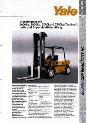 Dieselheftrucks Yale GDP 70 HC