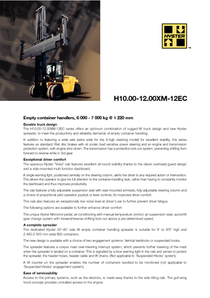 Dieselheftrucks Hyster H10.00XM 12EC