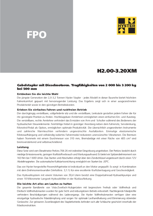 Dieselheftrucks Hyster H 3.00 XM