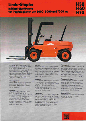 Dieselheftrucks Linde H 60 D