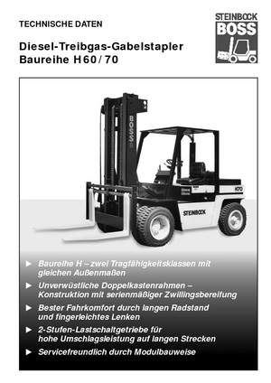 Dieselheftrucks Steinbock H 60 D