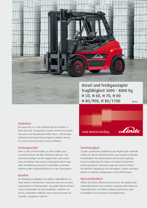Dieselheftrucks Linde H80/900D