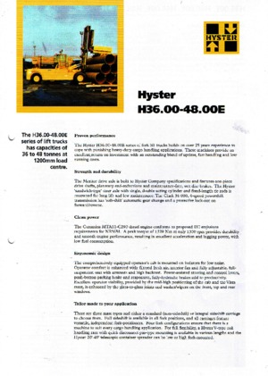 Dieselheftrucks Hyster H 48.00 E