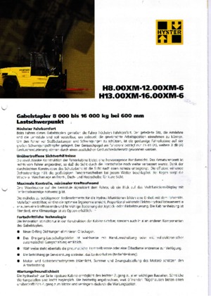 Dieselheftrucks Hyster H 10.00 XM