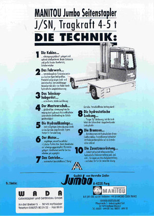 Ruwterrein-heftrucks Jumbo J/SN 50