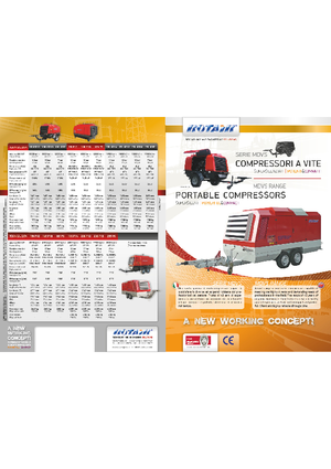Mobiele Perslucht Compressors - diesel, elektrisch, benzine Rotair MDVS 120 P 
