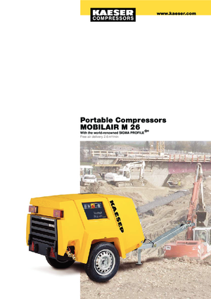 Mobiele Perslucht Compressors - diesel, elektrisch, benzine Kaeser Mobilair M 26