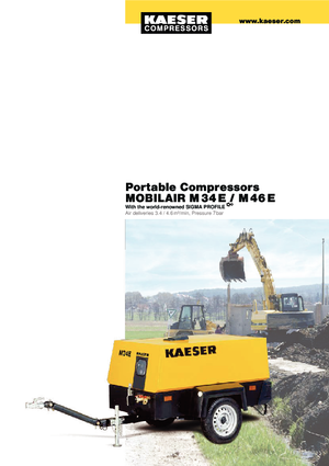 Mobiele Perslucht Compressors - diesel, elektrisch, benzine Kaeser Mobilair M 34 E