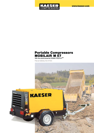 Stationaire Perslucht Compressors - diesel, elektrisch, benzine Kaeser Mobilair M 57