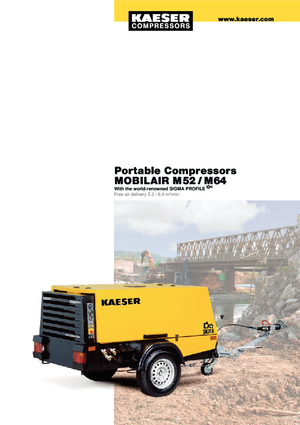 Mobiele Perslucht Compressors - diesel, elektrisch, benzine Kaeser Mobilair M 52