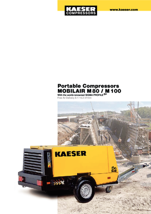Mobiele Perslucht Compressors - diesel, elektrisch, benzine Kaeser Mobilair M 80 /10 bar