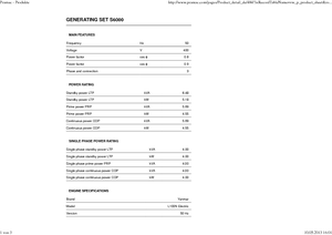 Diesel Generatoren PRAMAC Lifter S 6000 TYA