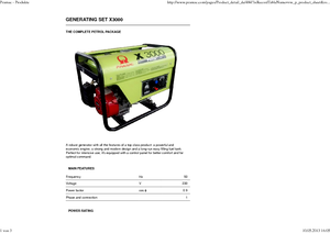 Diesel Generatoren PRAMAC Lifter X 3000