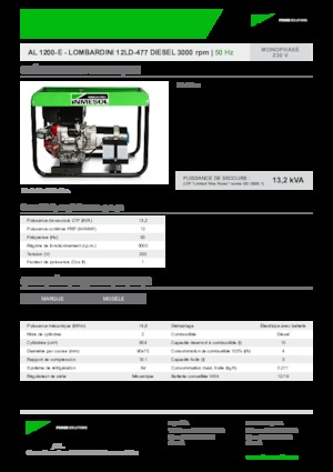 Diesel Generatoren INMESOL AL 1200-E