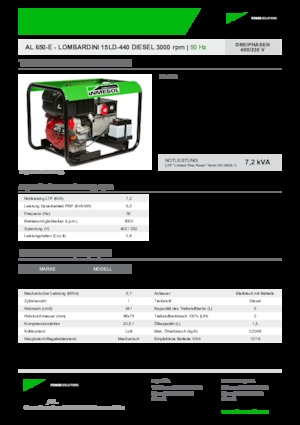 Diesel Generatoren INMESOL AL 650-E
