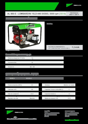 Diesel Generatoren INMESOL AL 650-E