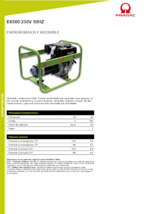 Diesel Generatoren PRAMAC Lifter E 6500 SYH