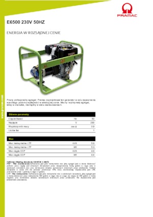 Diesel Generatoren PRAMAC Lifter E 6500 SYH