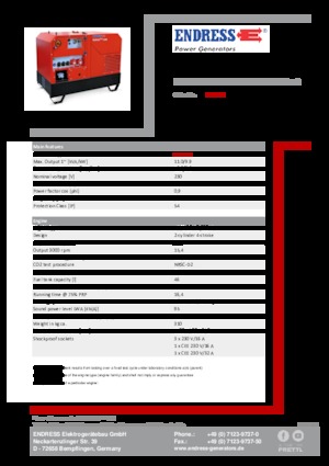 Diesel Generatoren Endress ESE 1008 HG ES DI ISO DUPLEX Silent Plus