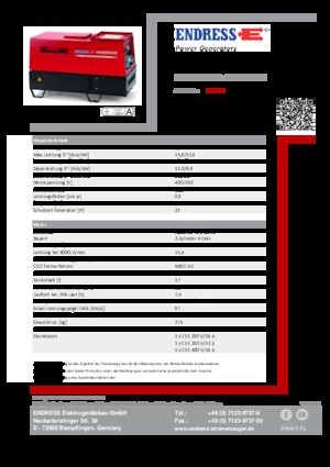 Diesel Generatoren Endress ESE 1204 DHS-GT ES ISO DI