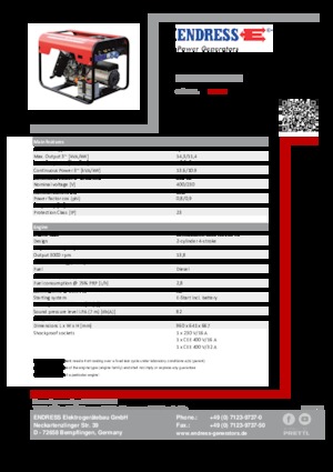 Diesel Generatoren Endress ESE 1506 DLS ES DI
