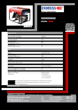 Diesel Generatoren Endress ESE 1506 LS ES DI
