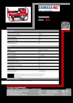 Diesel Generatoren Endress ESE 404 YS DI
