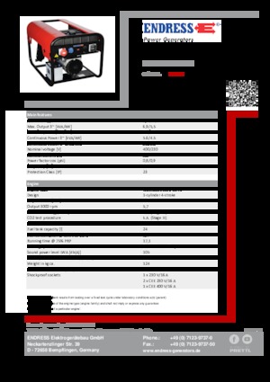 Diesel Generatoren Endress ESE 604 DYS ES DI