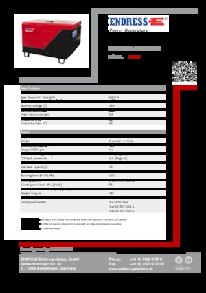 Diesel Generatoren Endress ESE 606 YS-GT ES ISO DI