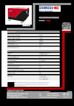 Diesel Generatoren Endress ESE 706 DYS-GT ES ISO DI